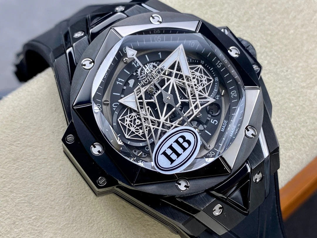 Hublot Big Bang Sang Bleu II Black Ceramic 45mm Watch