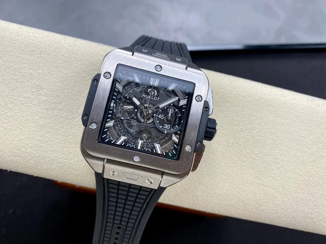 Hublot Square Bang Unico Titanium Ceramic 42mm Titanium Benzel Watch