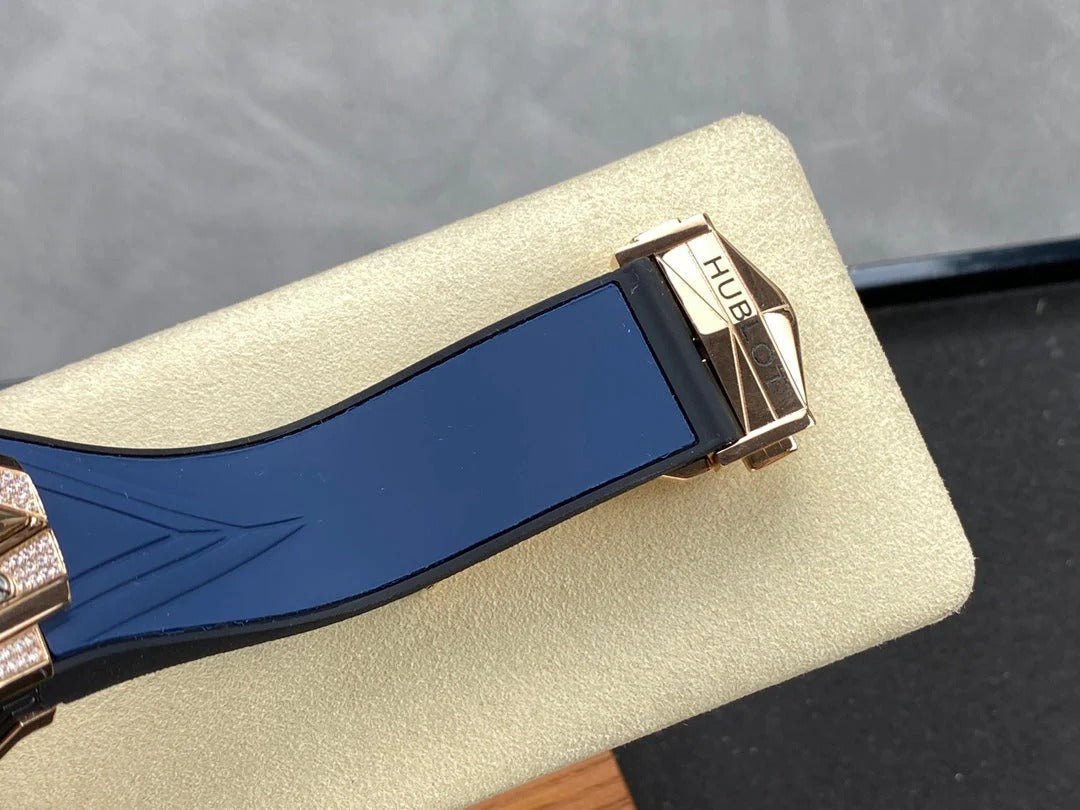 Hublot Big Bang Sang Bleu II Rose Gold Blue Pavé 45mm Watch