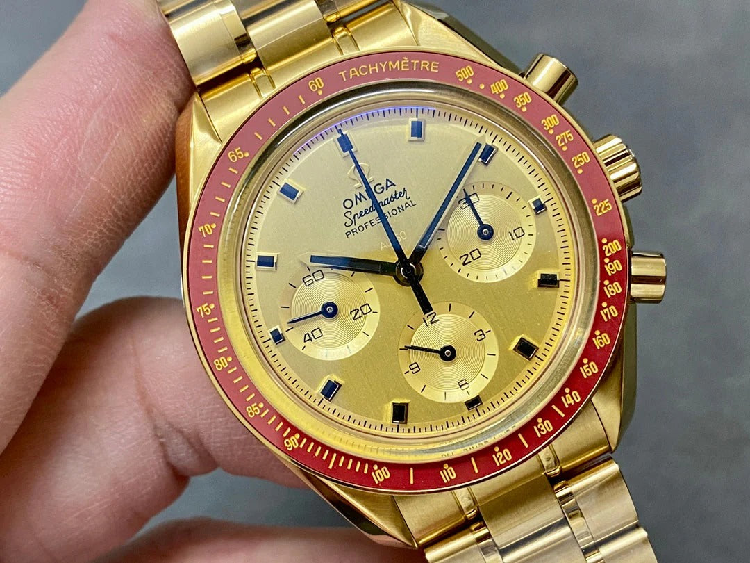Omega Speedmaster Apollo 11 50th Anniversary Limited Edition 42cm Yellow Gold Strap