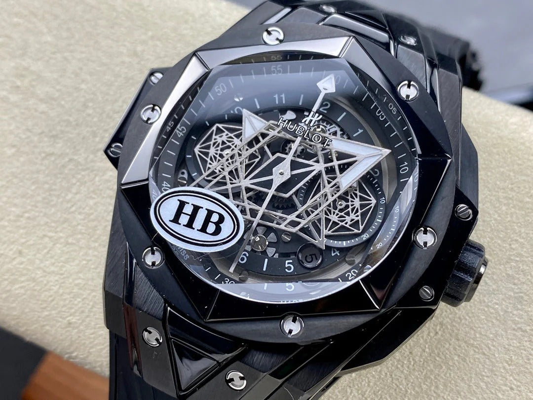 Hublot Big Bang Sang Bleu II Black Ceramic 45mm Watch