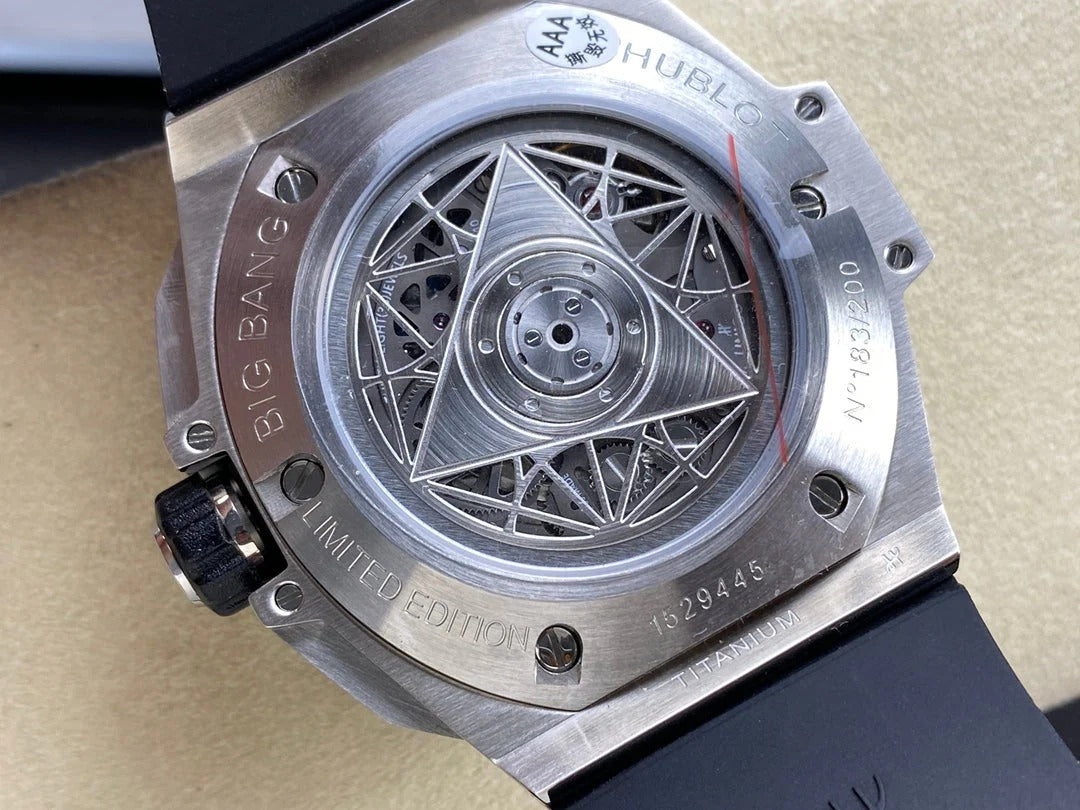 Hublot Big Bang Sang Bleu II Titanium Black Pavé 45mm Watch