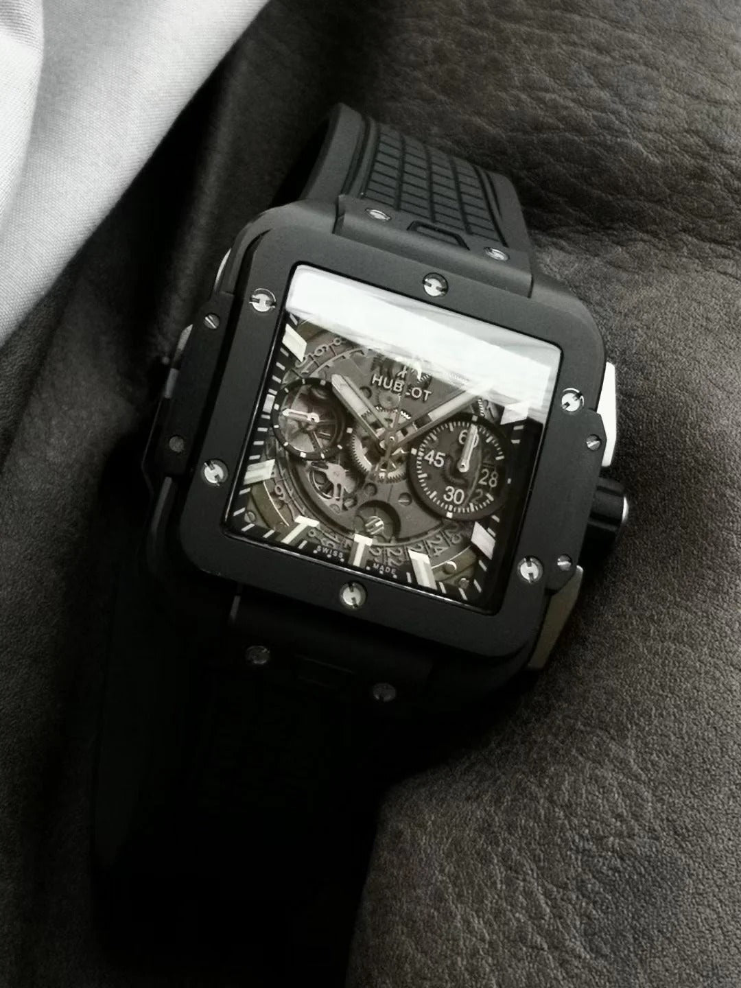 Hublot Square Bang Unico Black Ceramic 42mm Watch