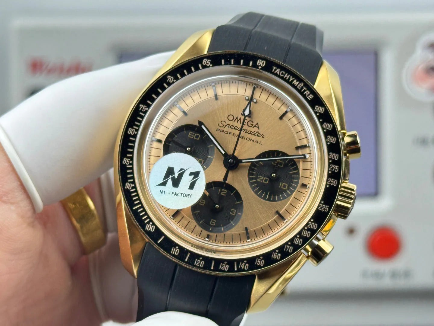 Omega Speedmaster Moonwatch Professional 42mm Gold Dial Gold Case