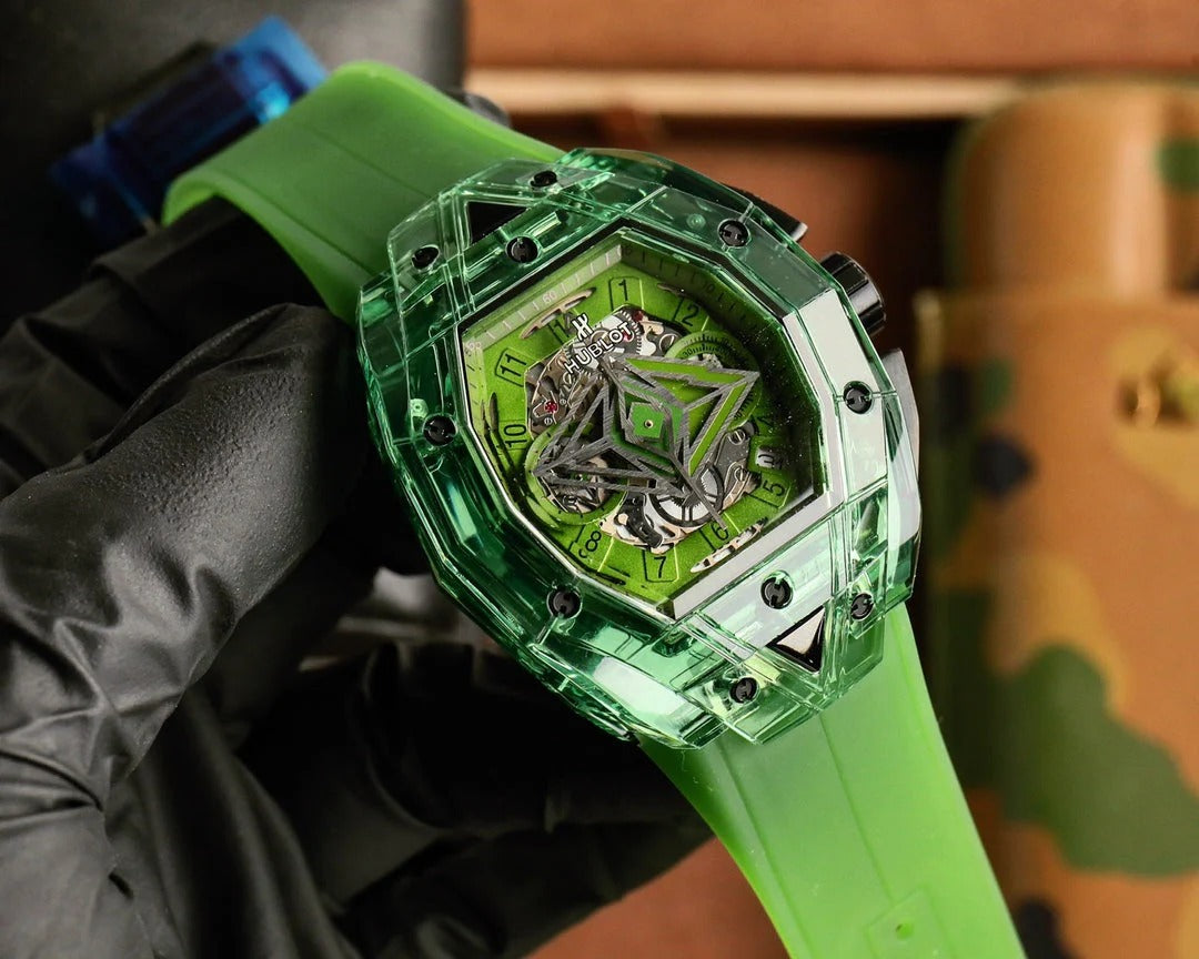 Hublot Big Bang Sang Bleu Green Ceramic 42MM Watch