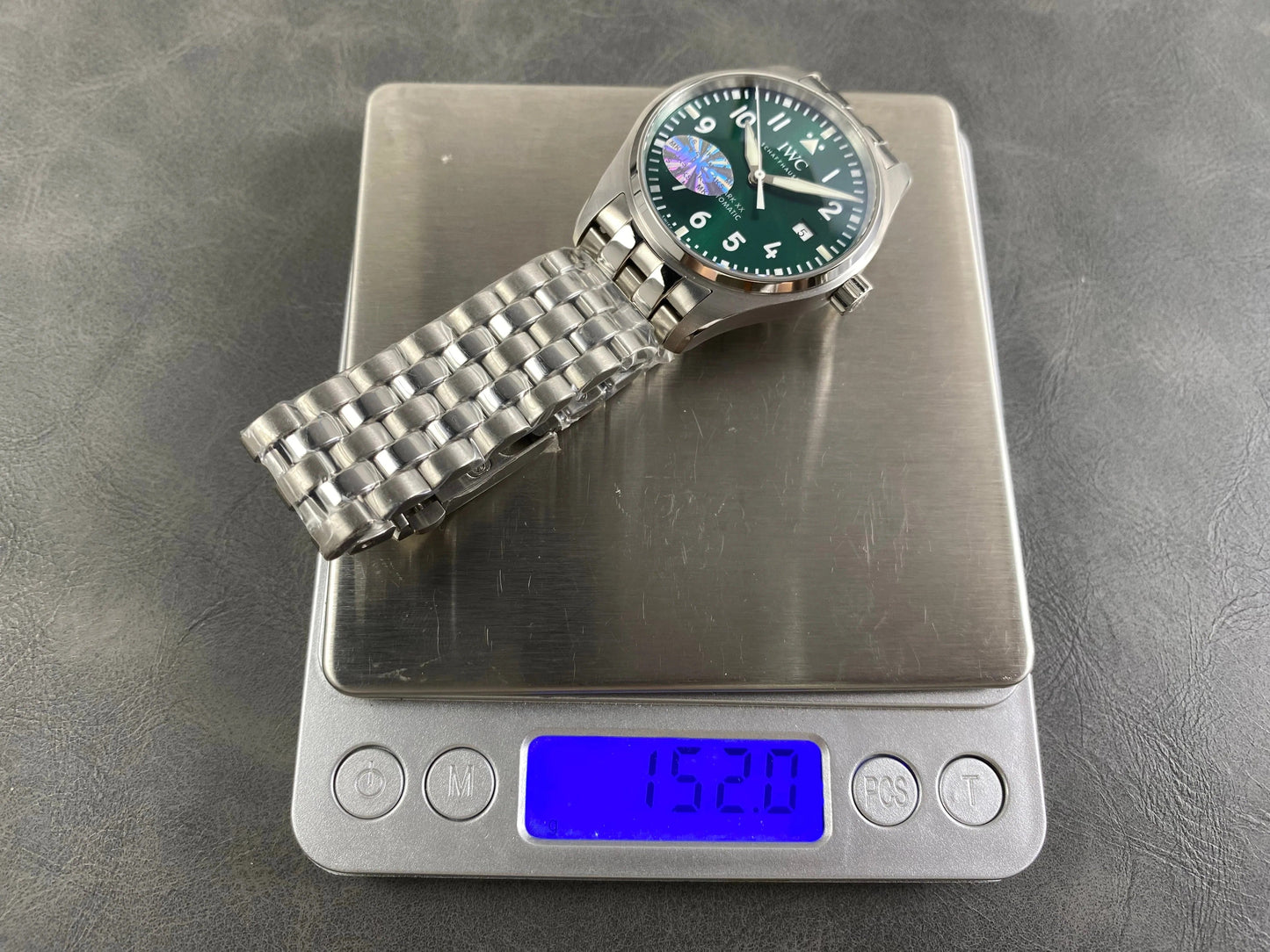 IWC Pilot's Mark XX 40mm Green Dial Steel Case