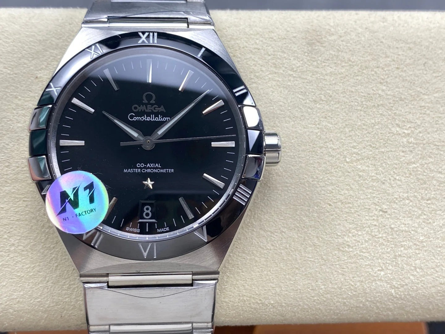 Omega Constellation Co-Axial Master Chronometer 41 mm Stainless Steel Case Black Dial