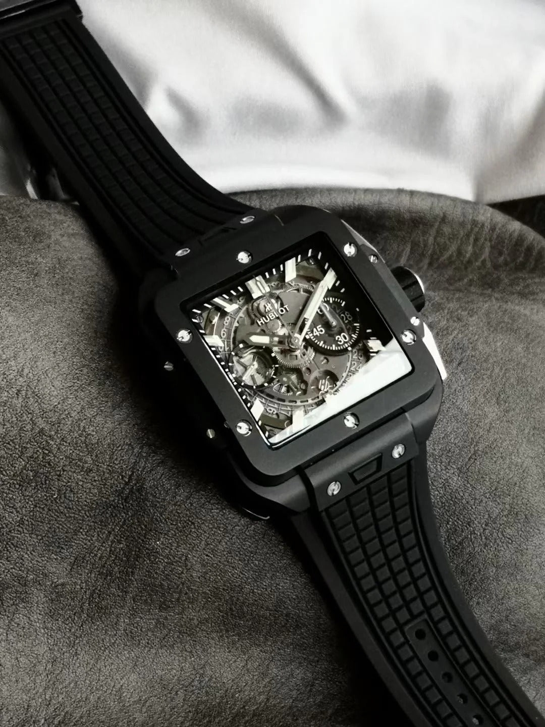 Hublot Square Bang Unico Black Ceramic 42mm Watch