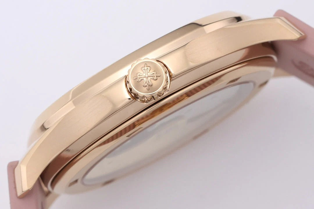 Patek Philippe Aquanaut Luce 35.6mm Rose Gold Case Pink Rubber Strap