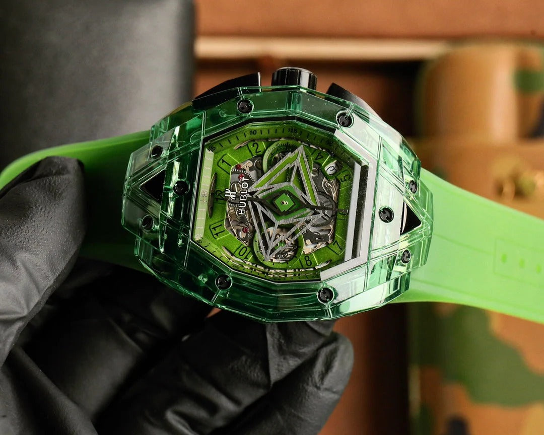 Hublot Big Bang Sang Bleu Green Ceramic 42MM Watch