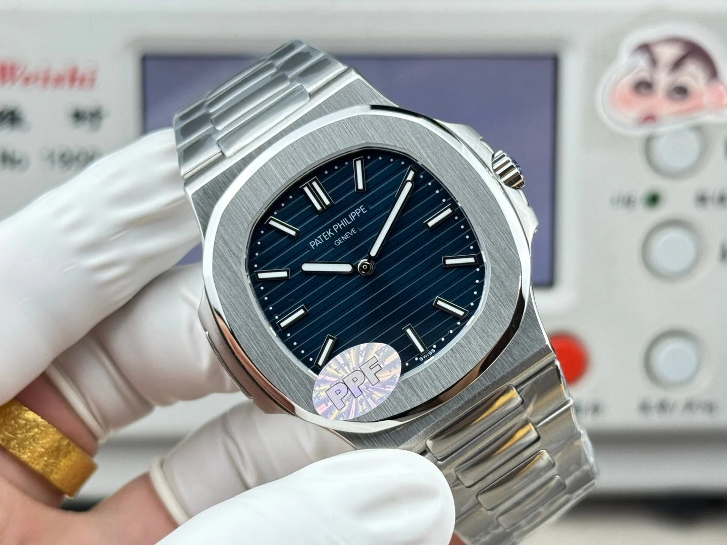 Patek Philippe Nautilus 41mm Blue Dial Steel Strap