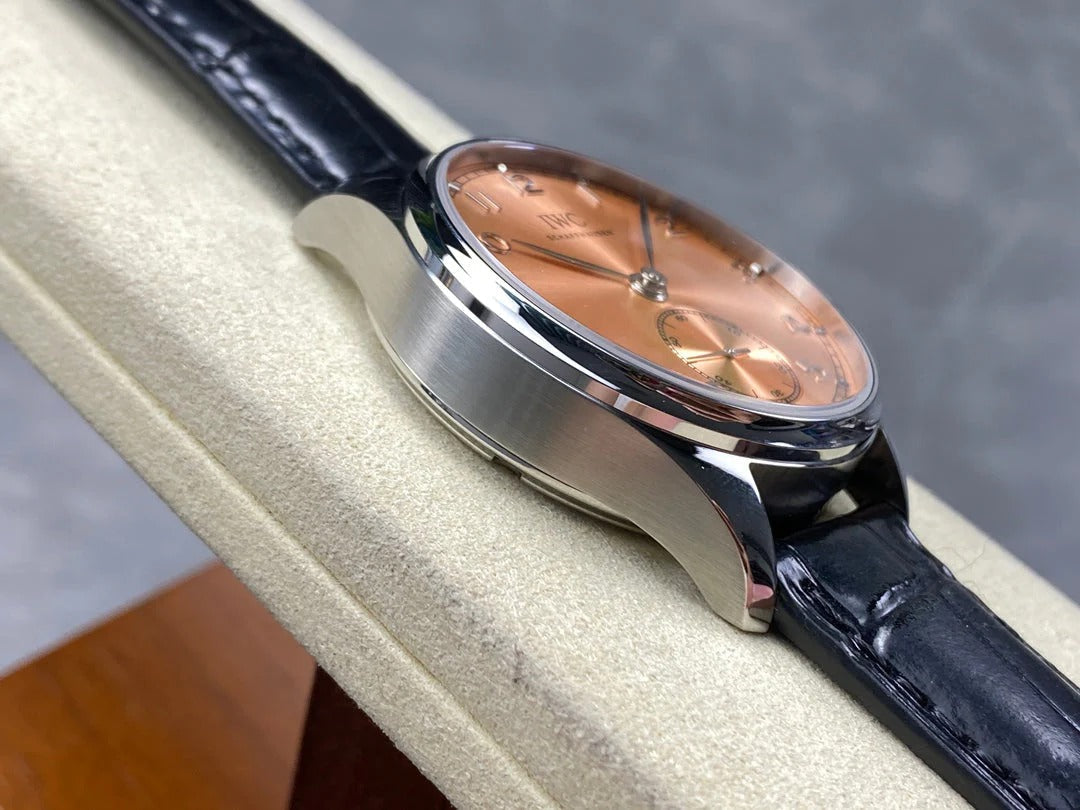 IWC Portuguese 40.4mm Opper-colored Dial Steel Case
