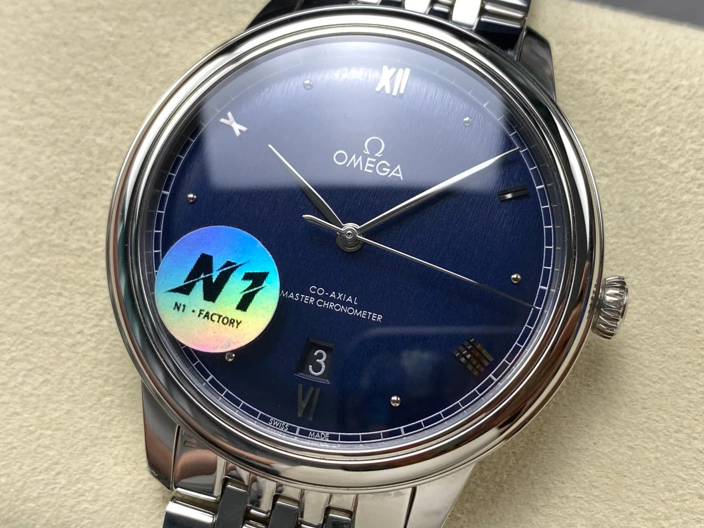 Omega De Ville Prestige Co-Axial Master Chronometer 41mm Blue Dial Watch