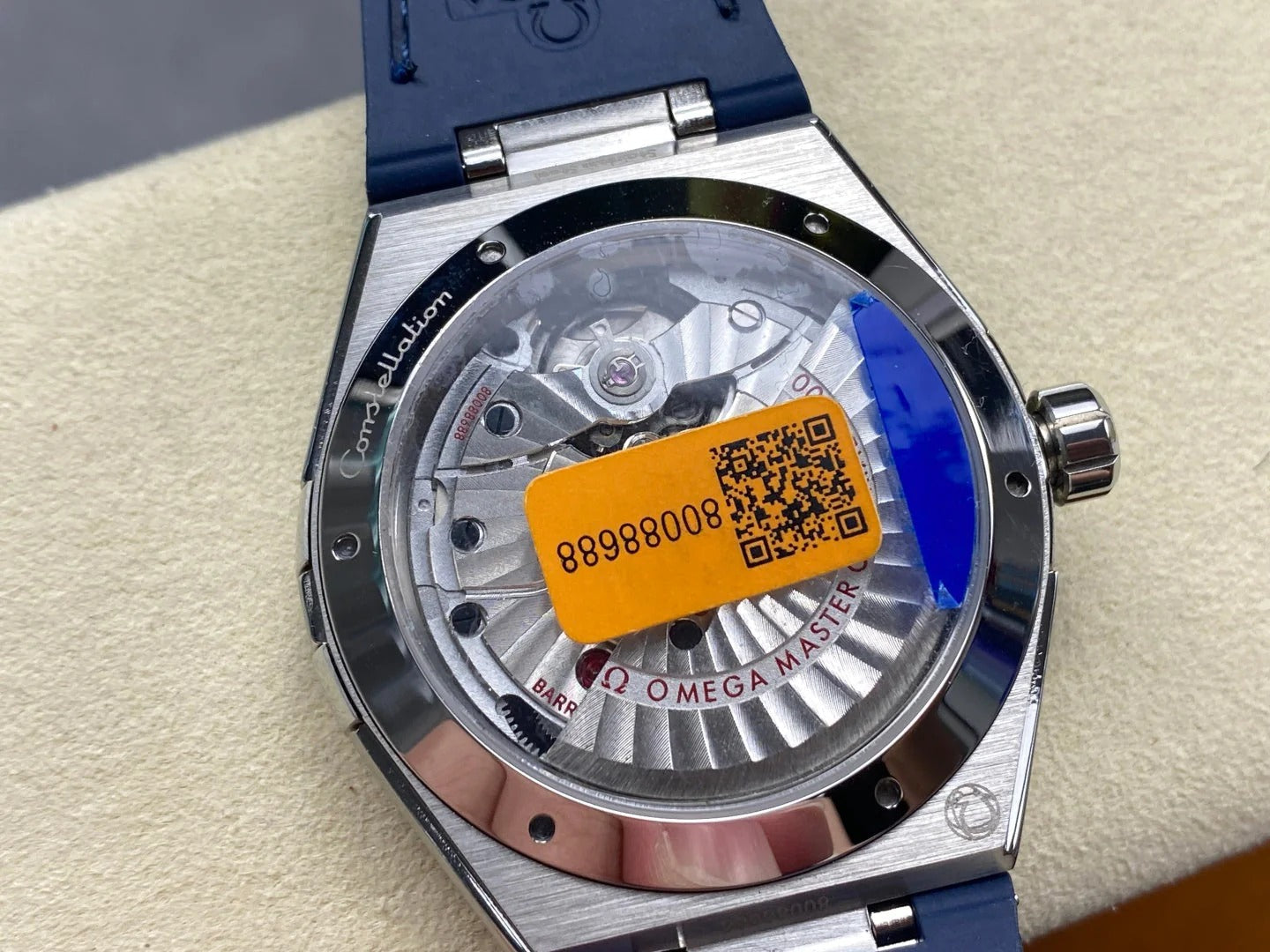 Omega Constellation Co-Axial Master Chronometer 41 mm Steel Blue Case Leather Strap