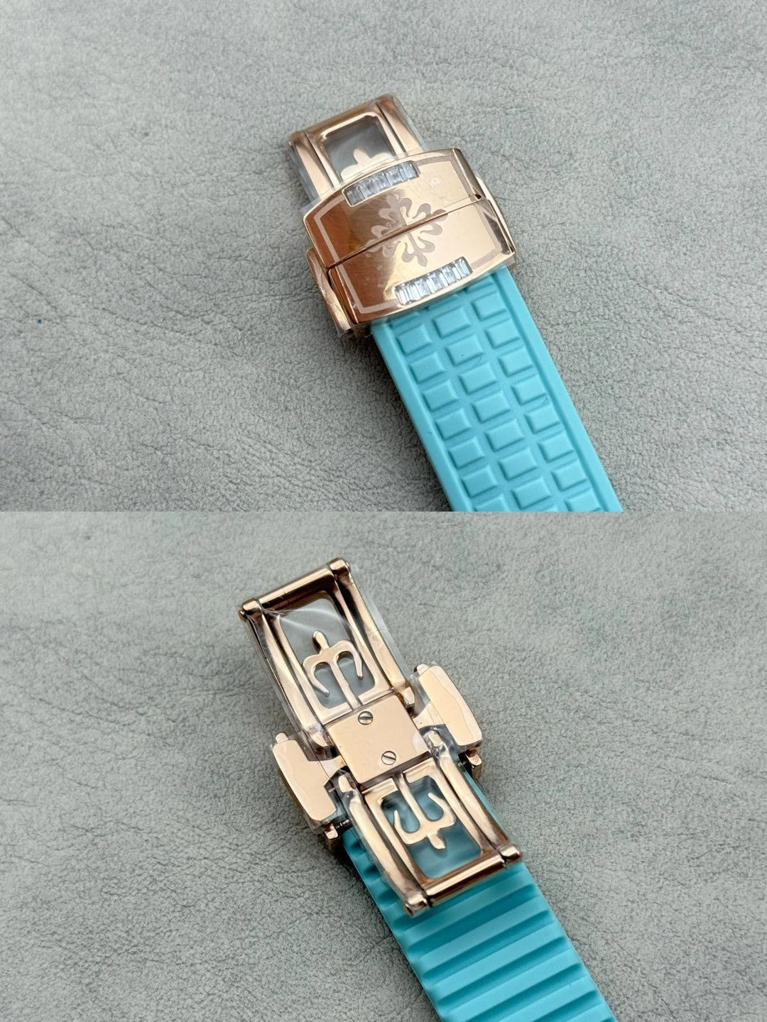 Patek Philippe Aquanaut Luce “Rainbow” Chronograph 40mm Blue Rubber Strap