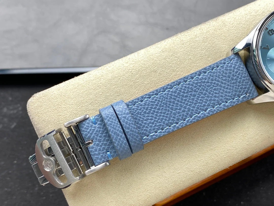 IWC Portuguese 40.4mm Blue Dial Steel Case Leather Strap