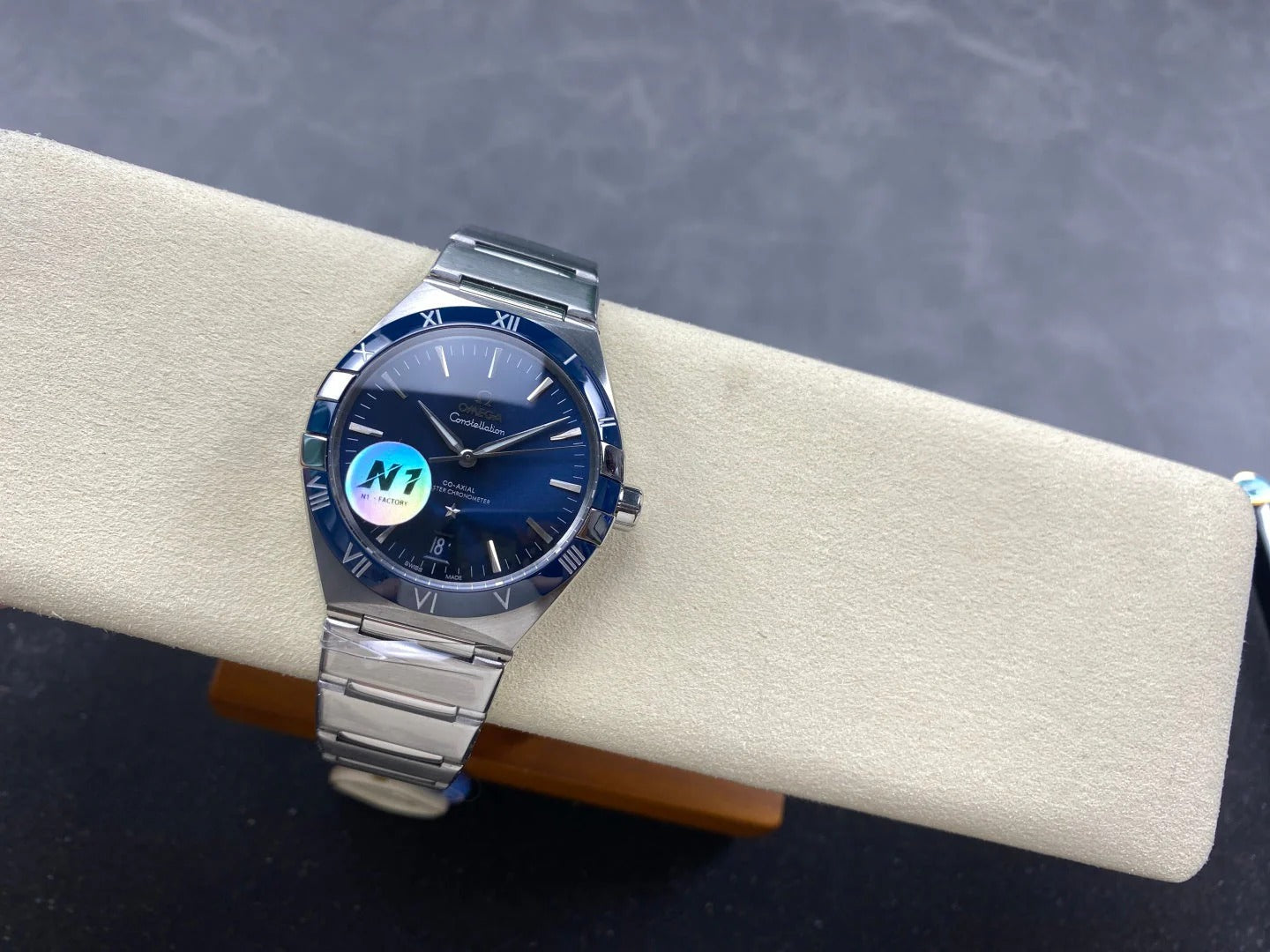 Omega Constellation Co-Axial Master Chronometer 41 mm Stainless Steel Case Blue Dial
