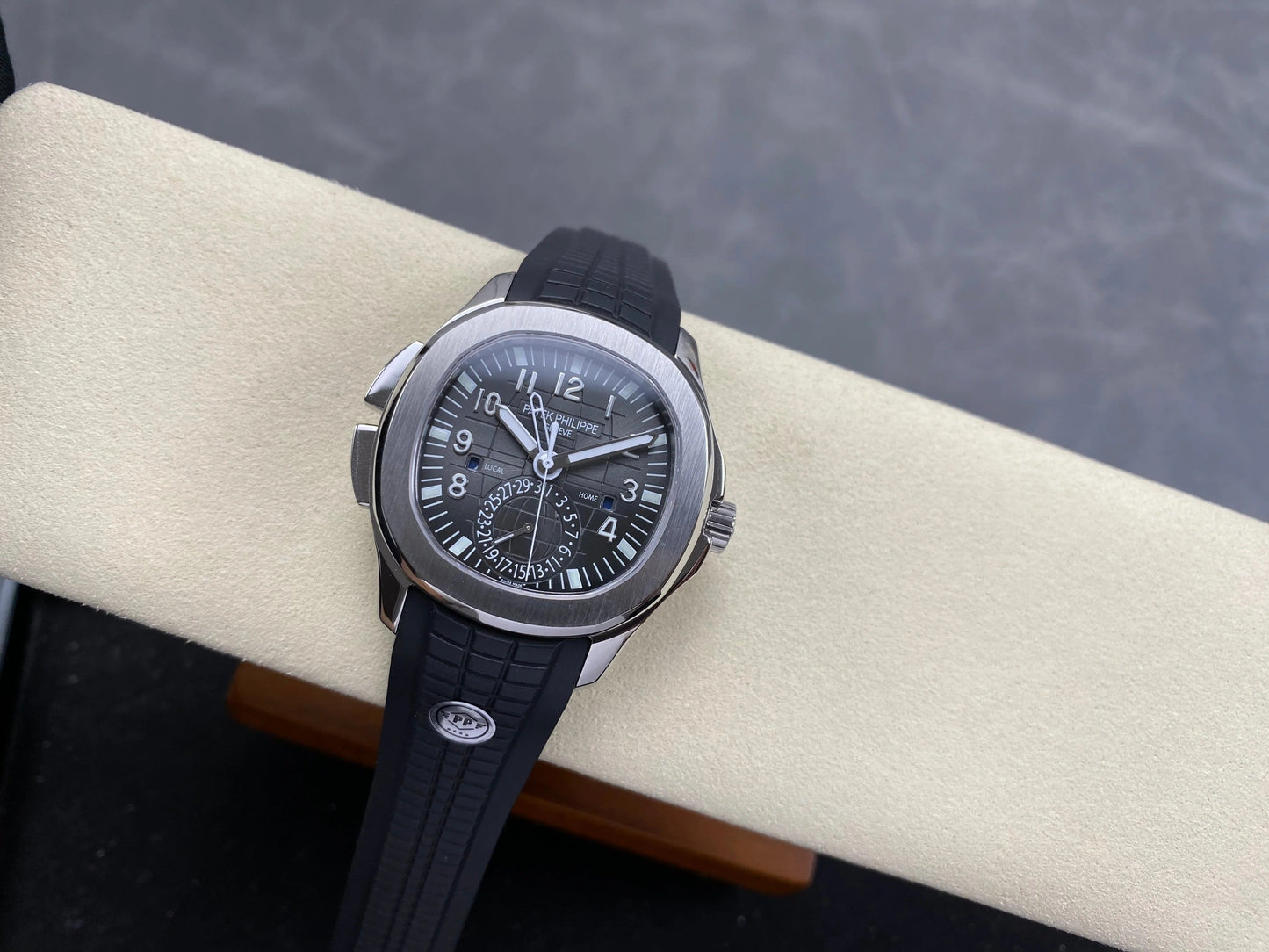 Patek Philippe Aquanaut Travel Time 40mm Black Dial Steel Case
