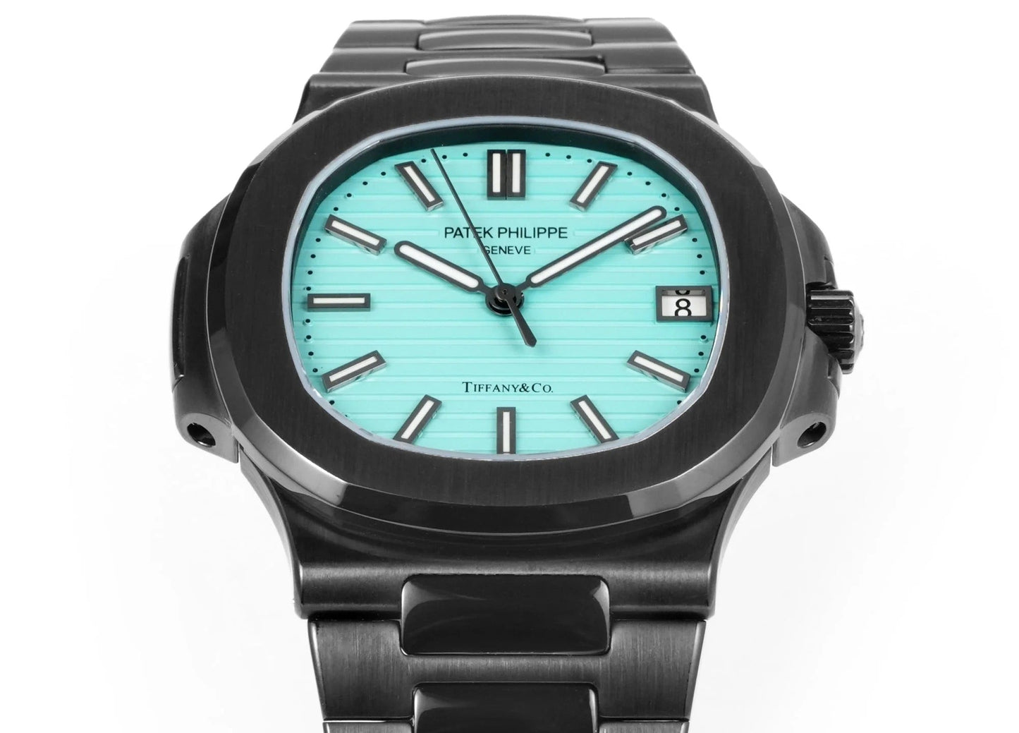 Patek Philippe Nautilus 5711 Tiffany Blue Dial Black Case Watch