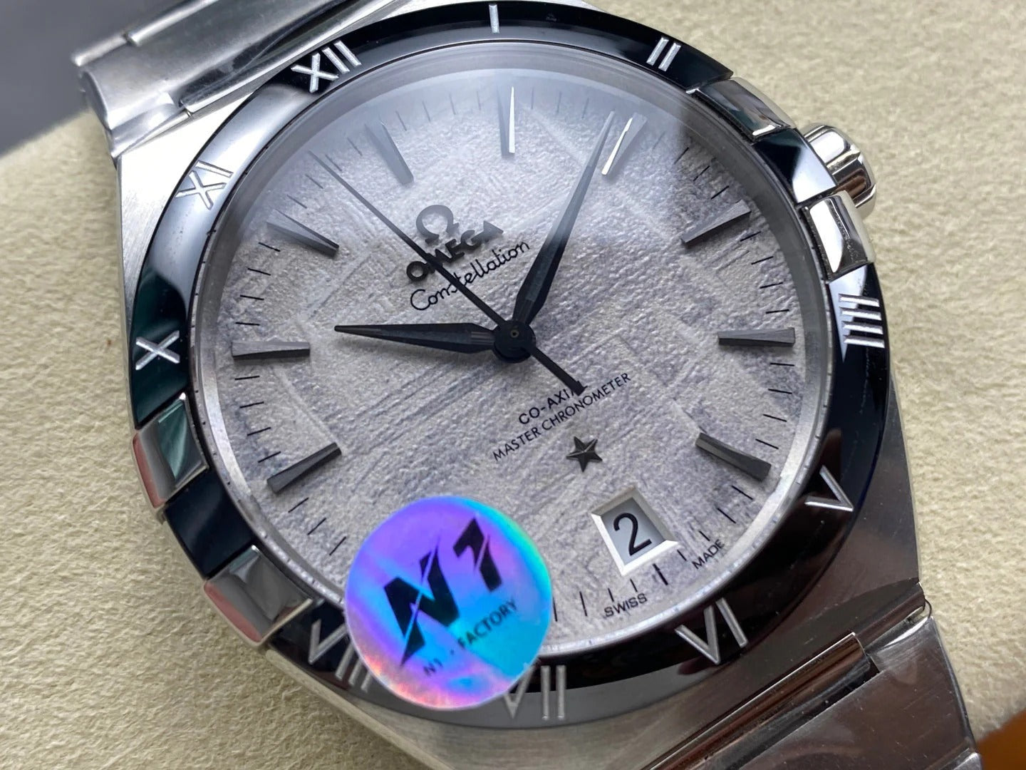 Omega Constellation Co-Axial Master Chronometer 41 mm Stainless Steel Case Meteorite Dial