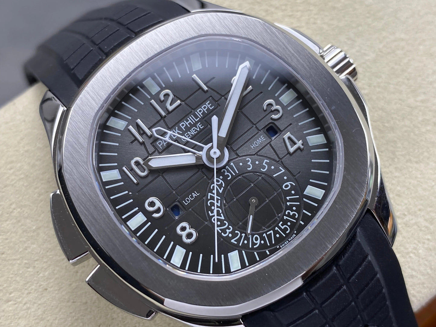 Patek Philippe Aquanaut Travel Time 40mm Black Dial Steel Case