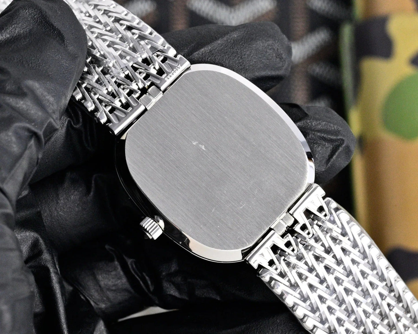 Patek Philippe Golden Ellipse 27mm Silver Dial Steel Strap