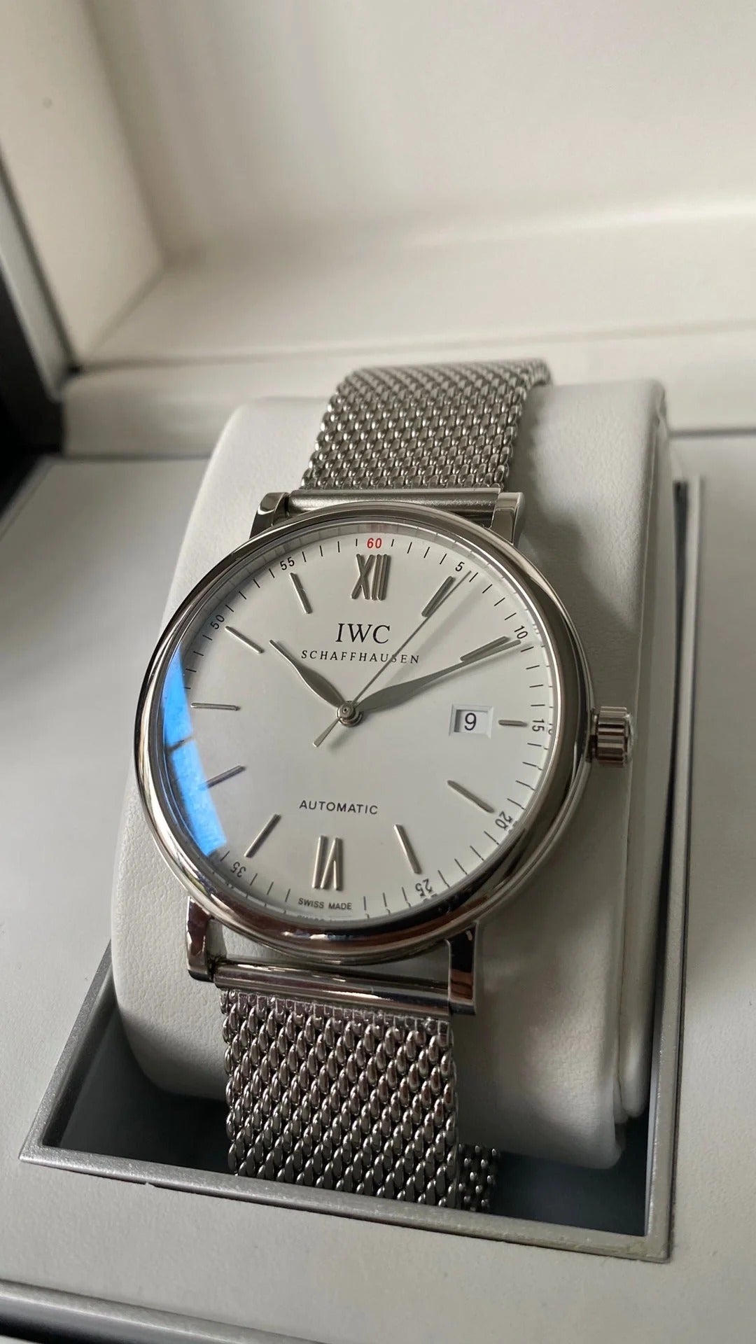 IWC Portofino V2 40mm White Dial Steel Case