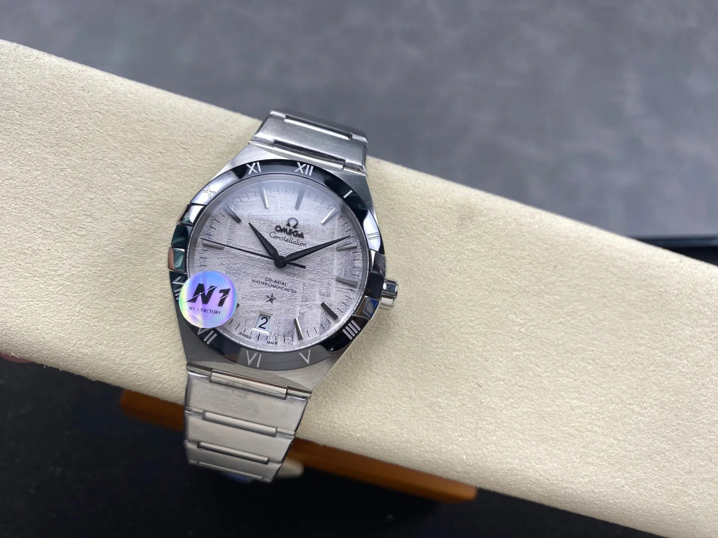 Omega Constellation Co-Axial Master Chronometer 41 mm Stainless Steel Case Meteorite Dial