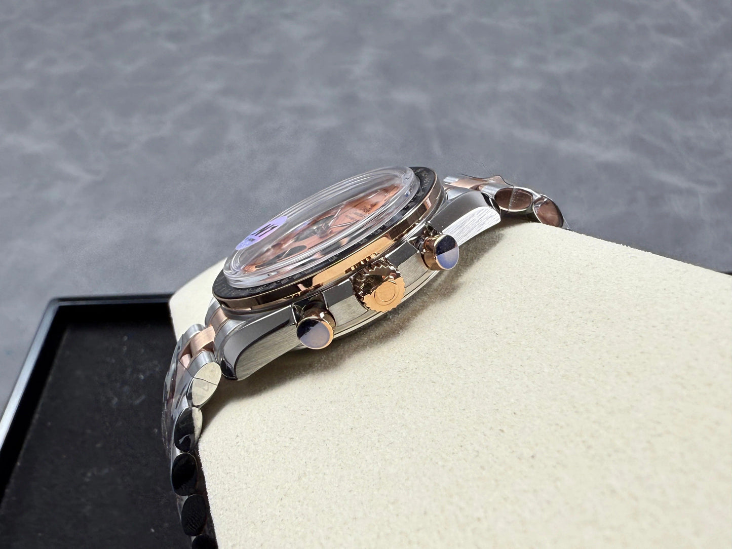 Omega Speedmaster Professional Moonwatch 42mm Rose Gold Steel Strap
