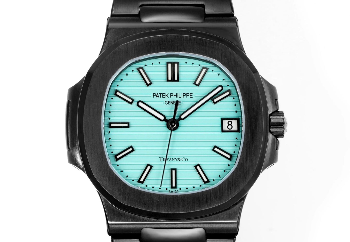 Patek Philippe Nautilus 5711 Tiffany Blue Dial Black Case Watch