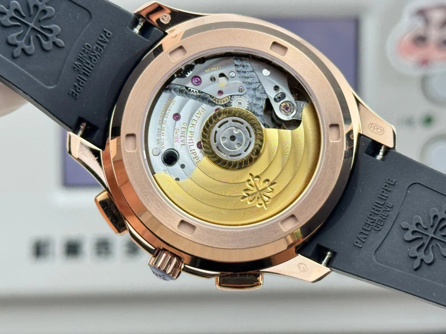 Patek Philippe Aquanaut Luce “Rainbow” Chronograph 40mm Black Rubber Strap