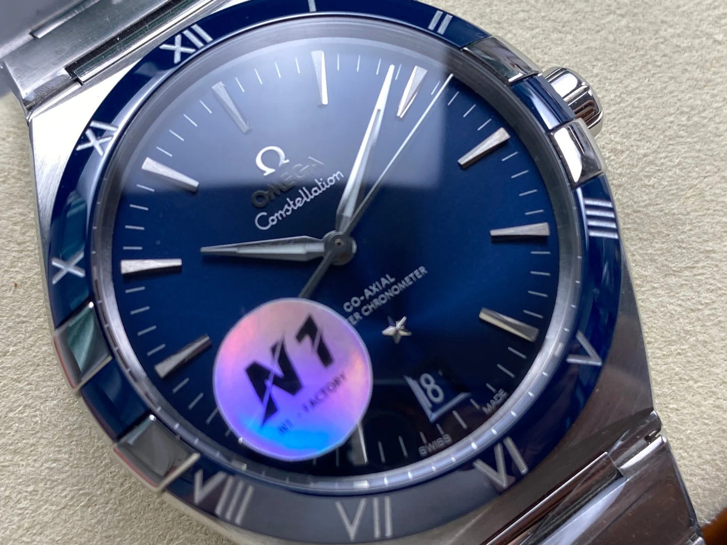 Omega Constellation Co-Axial Master Chronometer 41 mm Stainless Steel Case Blue Dial