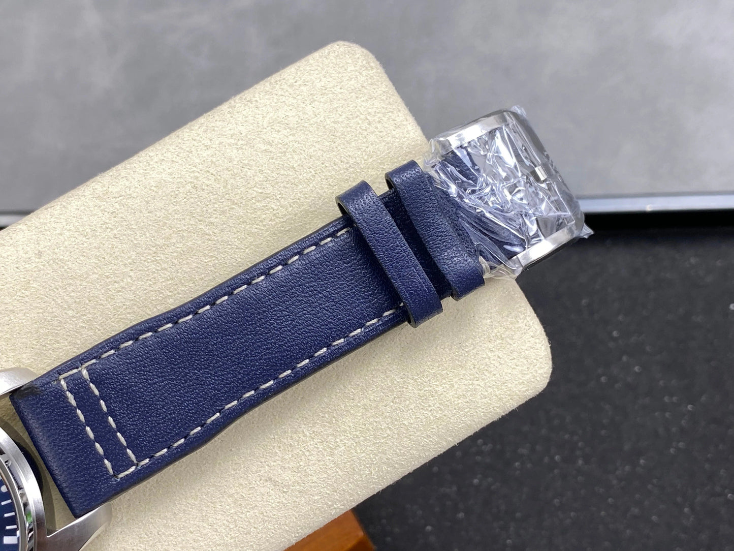 IWC Pilot's Chronograph 41 Blue Dial Steel Case Leather Strap