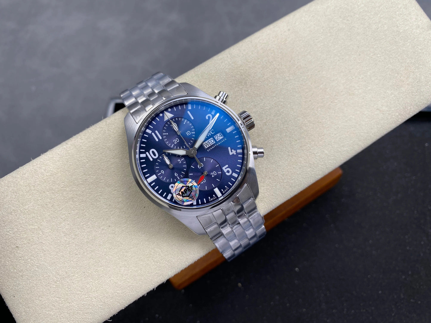 IWC Pilot's Chronograph 41 Blue Dial Steel Case