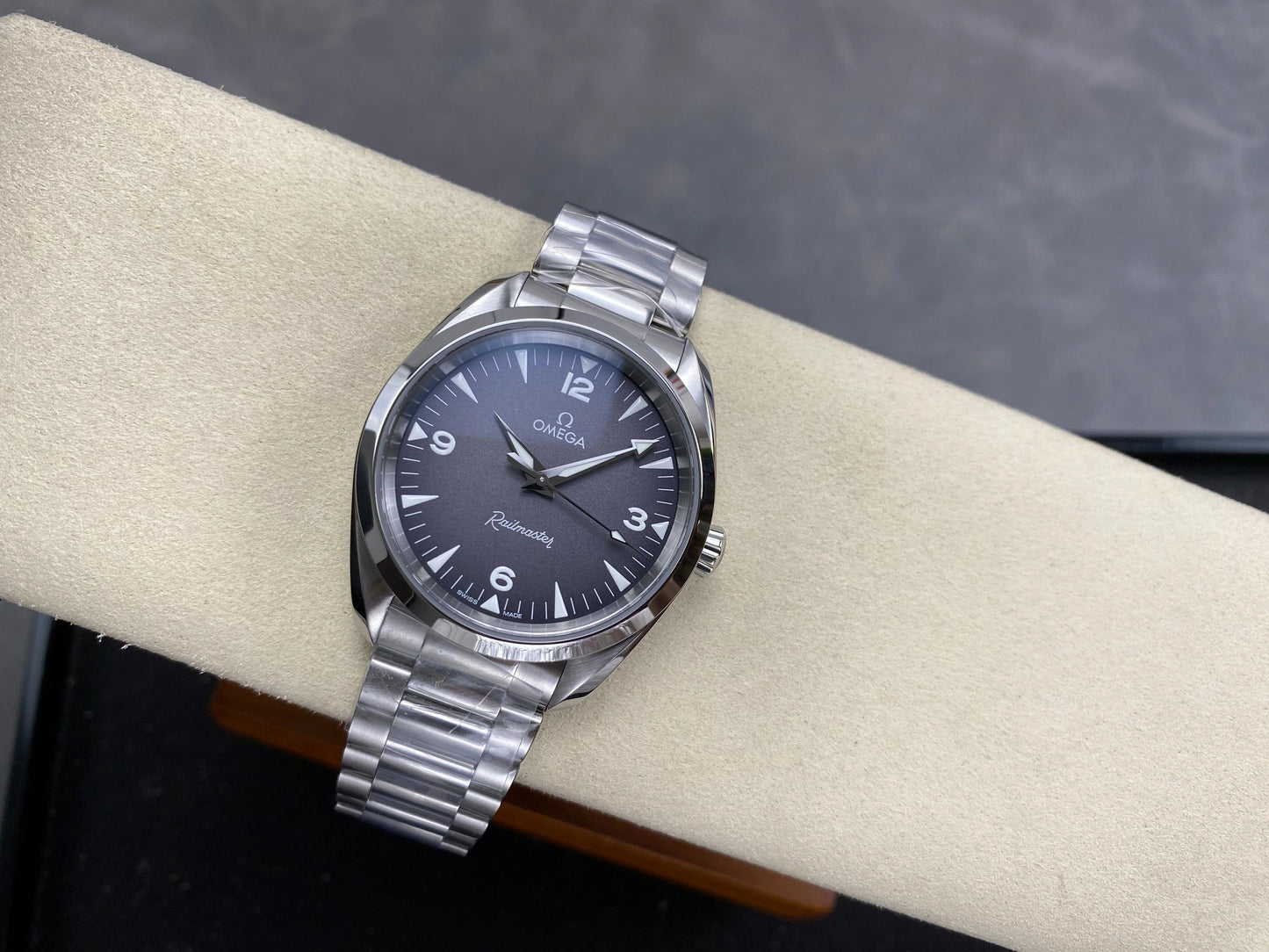 Omega Seamaster Railmaster 38mm Steel Grey Dial