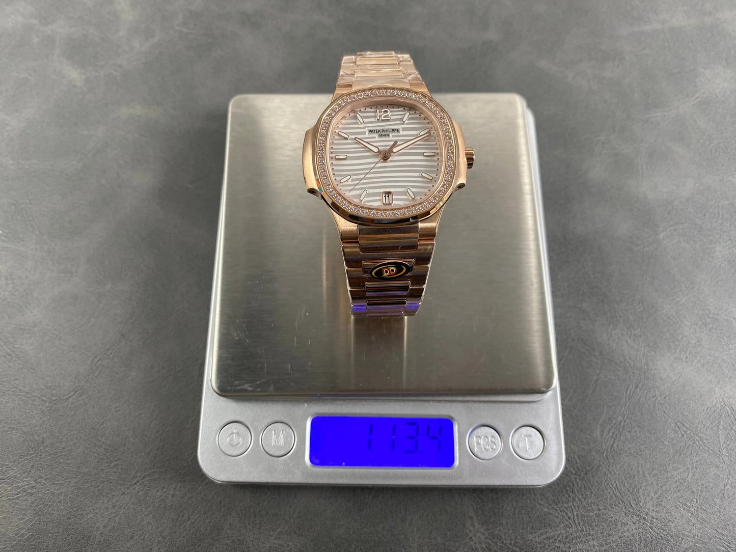 Patek Philippe Nautilus 35.2mm Rose Gold Case White Dial