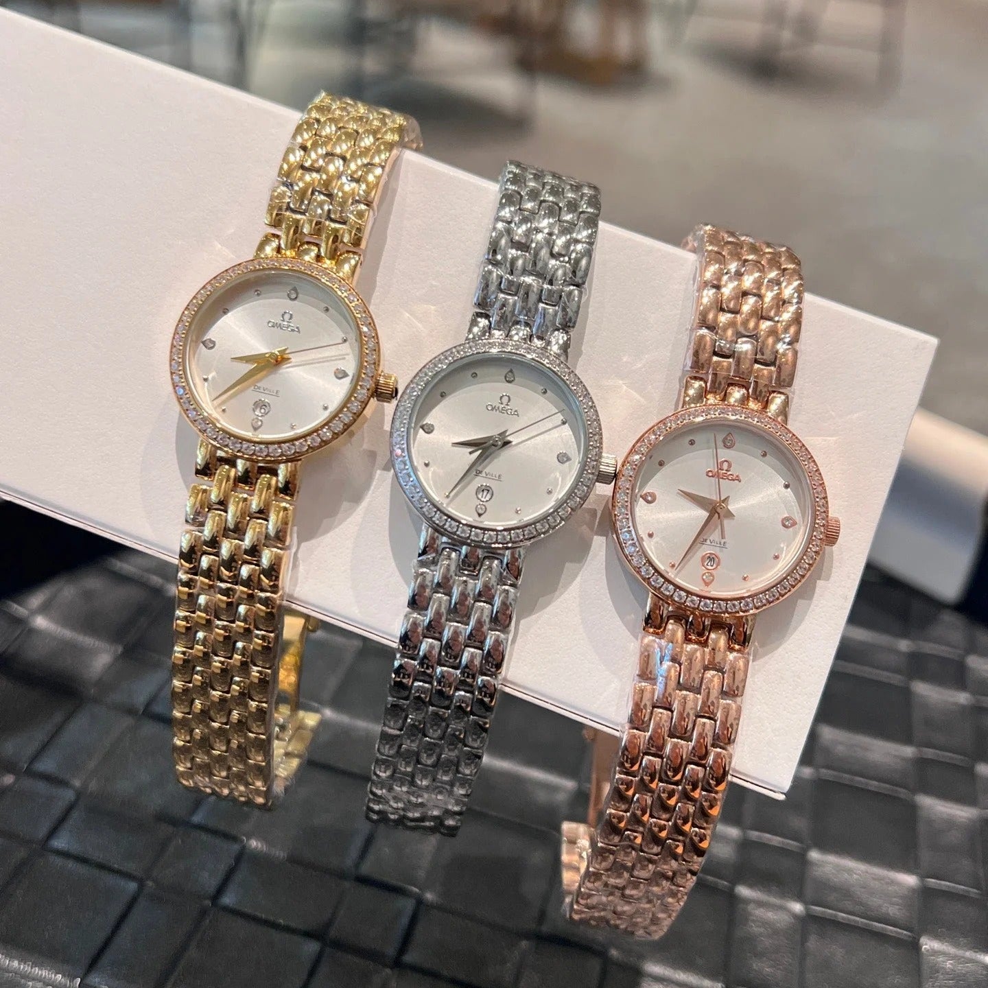 Omega De Ville Prestige 'Diamond' 28mm Watch