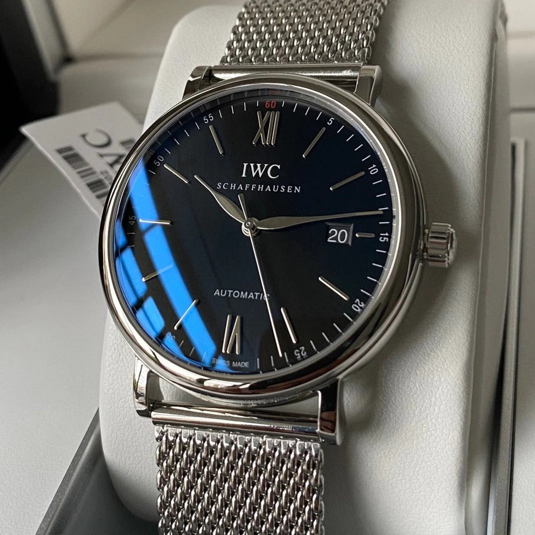 IWC Portofino V2 40mm Black Dial Steel Case