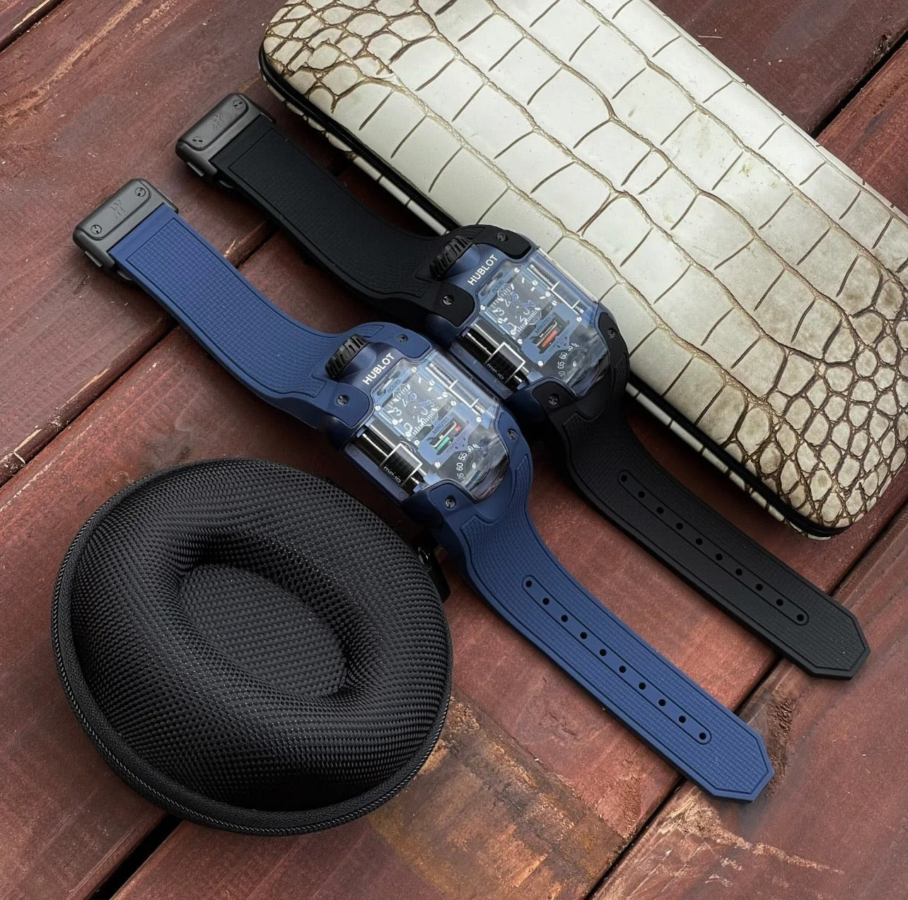 Hublot MP-10 Tourbillon Weight Energy System Watch Rubber Strap