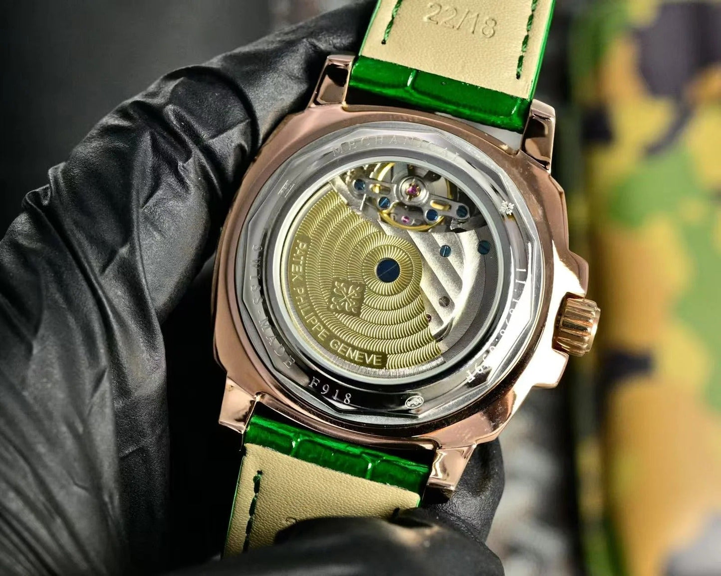 Patek Philippe Double Tourbillon Green Dial 44mm Watch