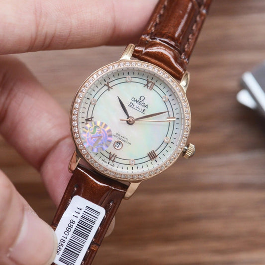 Omega De Ville Prestige 34mm Watch Diamond Case
