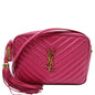 Saint Laurent Lou Leather Red Crossbody Style 2