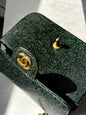 Chanel Mini Green Lizard Flap Bag
