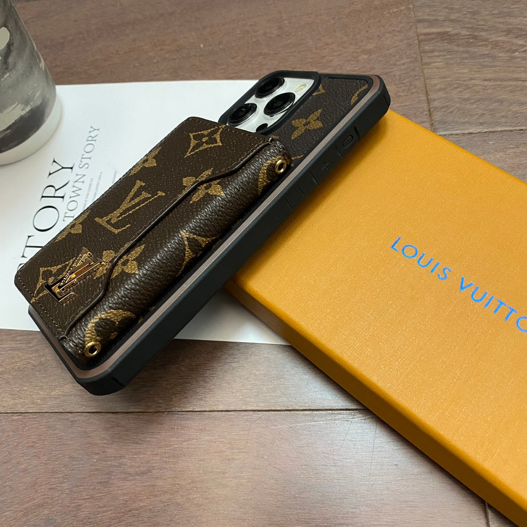 Lv Case Iphone 16 Pro Max Plus 15 14 13 12 Wallet Style / 18 Pro / 18 Pro Max