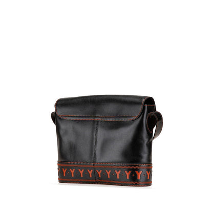 Yves Saint Laurent YSL Cutout Leather Shoulder Bag
