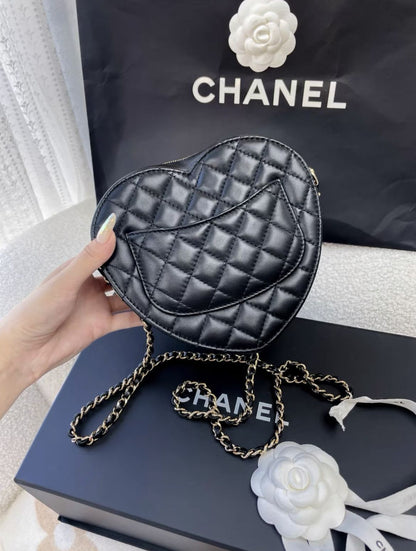 Chanel Luxury Leather Black Handbag Style 16