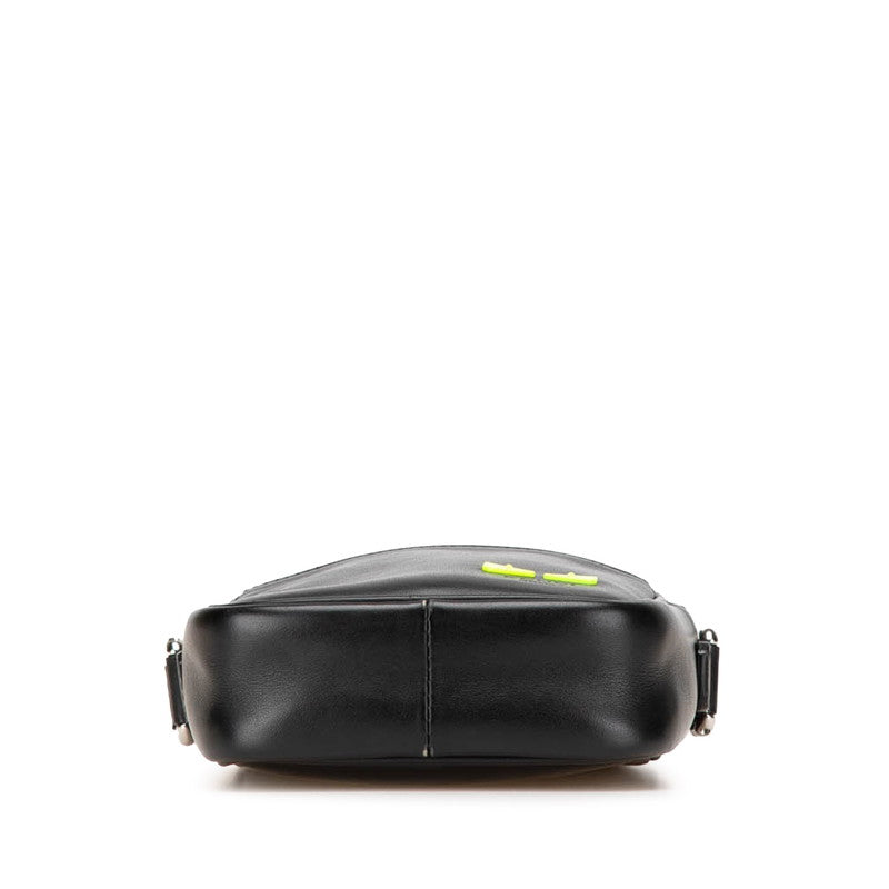 Fendi Calligraphy Patent Leather Shoulder Bag