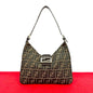 Fendi Mamma Baguette Leather Red Shoulder Bag