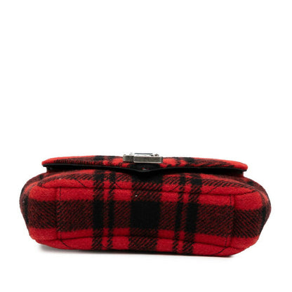 Saint Laurent Baby Chyc Wool Leather Shoulder Bag