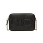 Jimmy Choo Balti Embossed Black Leather Camera Crossbody Bag